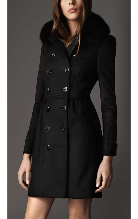 burberry fur coat women|Burberry coat outlet online.